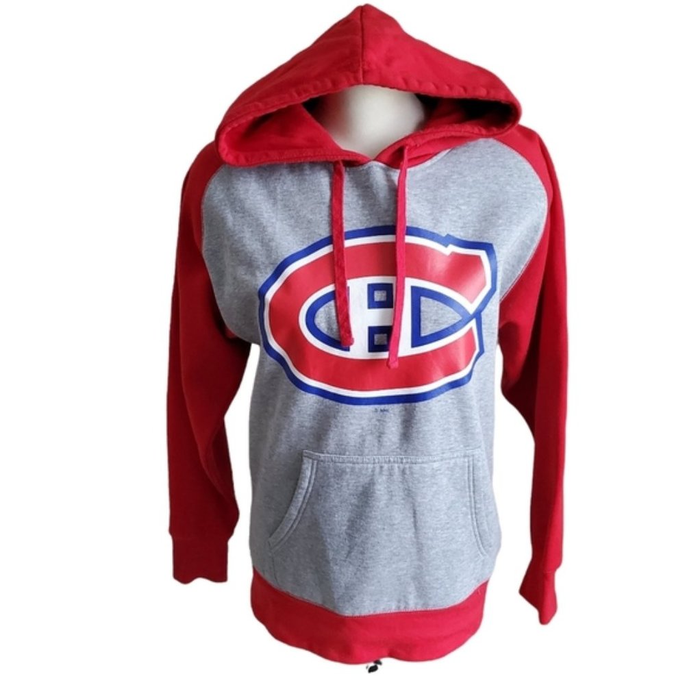 NHL Montreal Canadiens Pullover Colourblock Hoodie Size Small